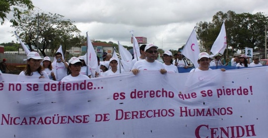 CENIDH participa en protesta contra Ley del Gran Canal
