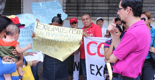 CENIDH acompaña a familiares de privados de libertad que protestan frente al Ministerio de Gobernación